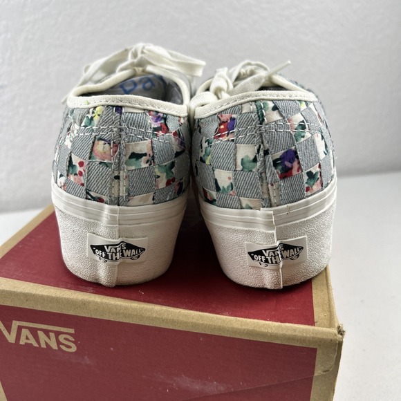 Vans Authentic Stac Woven Floral Lace Up‎ Shoes Women's 8 Low Top - Picture 6 of 8